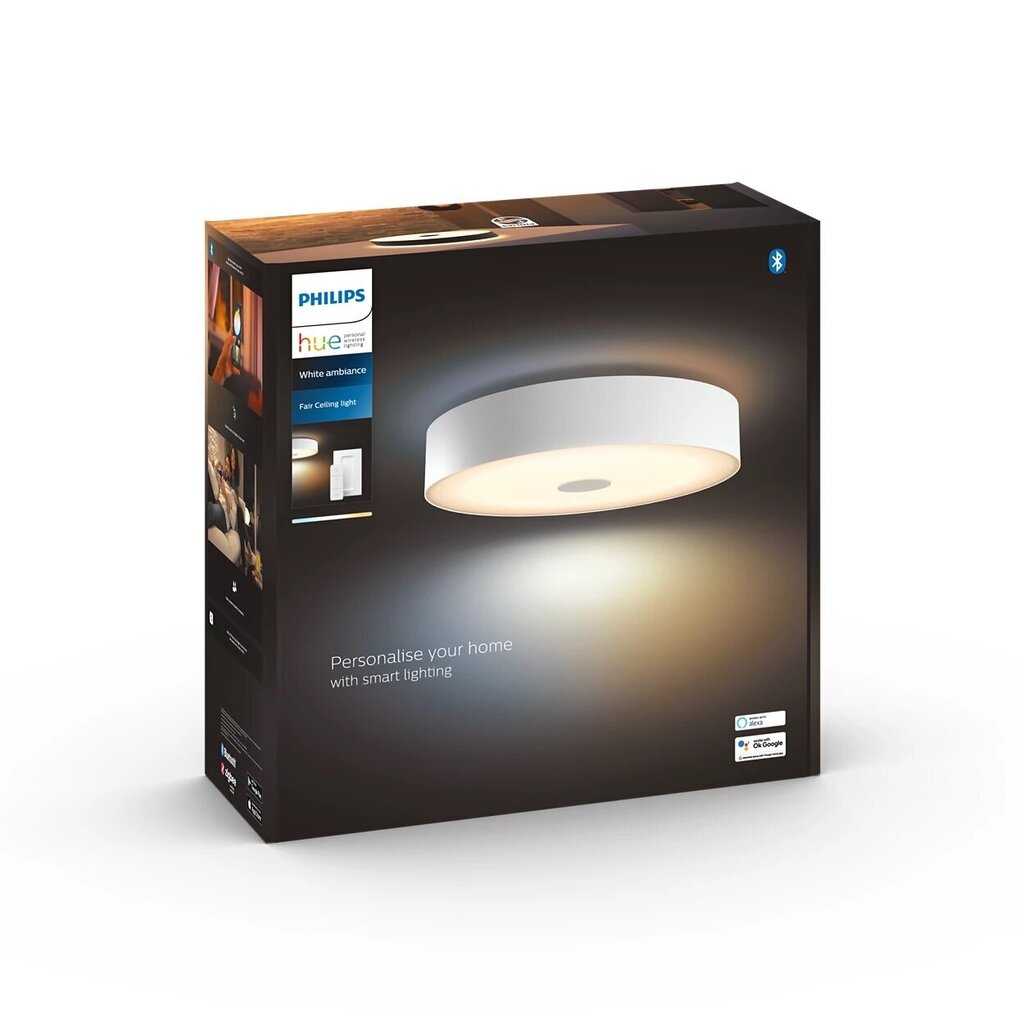 Philips Hue White Ambiance apgaismojums Fair griestu gaismeklis cena un informācija | Lustras | 220.lv