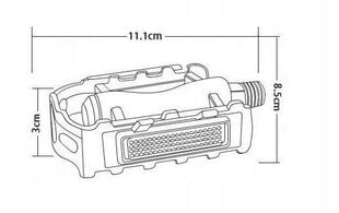 Alumīnija velosipēdu pedāļi Korbi цена и информация | Другие запчасти для велосипеда | 220.lv