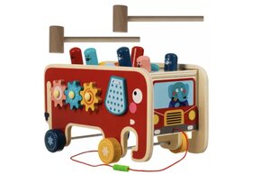 Izglītojošs koka rotaļu zilonis 4in1 Kruzzel cena un informācija | Attīstošās rotaļlietas | 220.lv