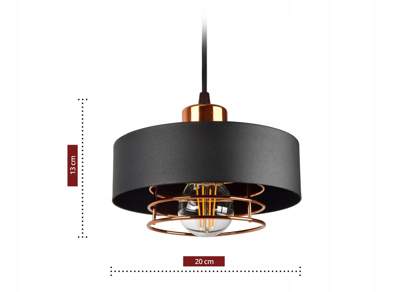 Lampa Luxolar 754 melna цена и информация | Piekaramās lampas | 220.lv