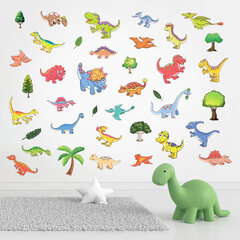Динозавры, наклейки для детей на игрушки, на мебель, на стену в детскую комнату, ванную комнату. цена и информация | Декоративные наклейки | 220.lv
