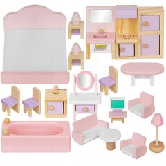 Комплект мебели для кукольного домика, 22 шт. цена и информация | Игрушки для девочек | 220.lv