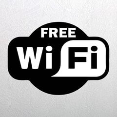 Бесплатый интернет, Wifi, виниловая наклейка на стенеу, окно, витрину для кафе, магазина. цена и информация | Декоративные наклейки | 220.lv