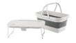 Tūrisma galds ar grozu Easy Camp Cerf Picnic, 45x29x16 cm, balts cena un informācija |  Tūrisma mēbeles | 220.lv