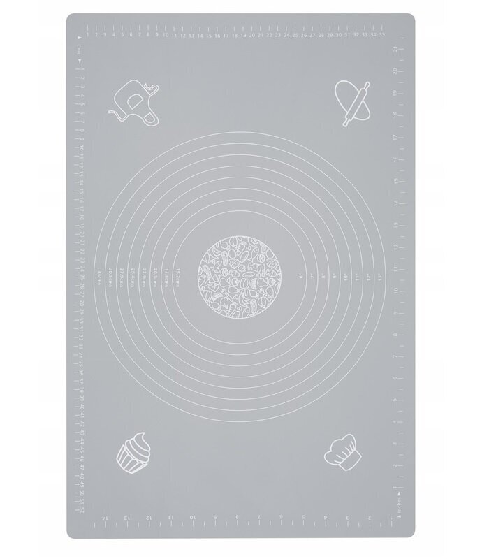 Silikona paklājiņš 40 x 50 CM cena un informācija | Cepamais papīrs, trauki, formas | 220.lv