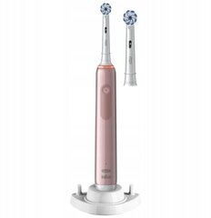 Oral-B Pro 3 E3400N Sensitive Pink cena un informācija | Elektriskās zobu birstes | 220.lv