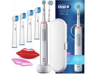 Oral-B Pro 3 3000 Sensitive Clean White cena un informācija | Elektriskās zobu birstes | 220.lv