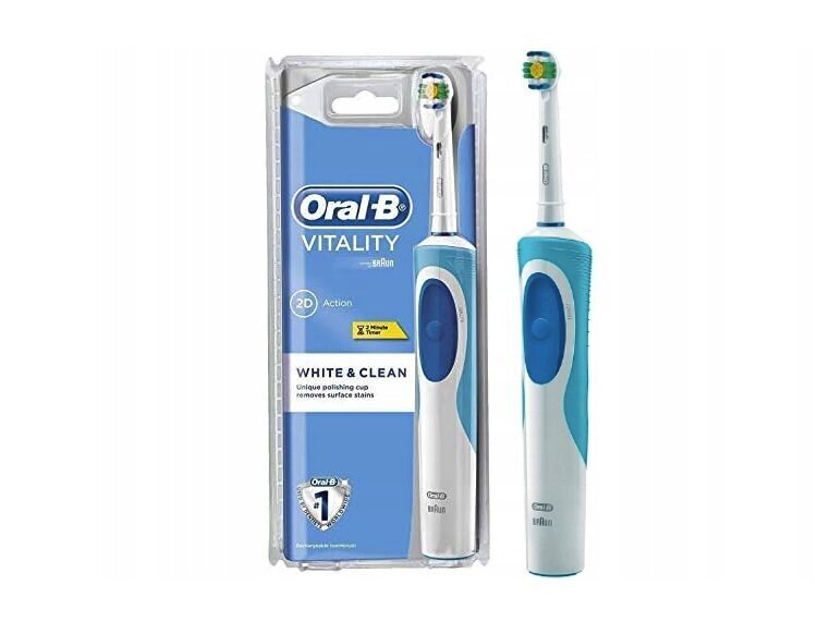 Oral-B Vitality D12.513 White Clean цена и информация | Elektriskās zobu birstes | 220.lv