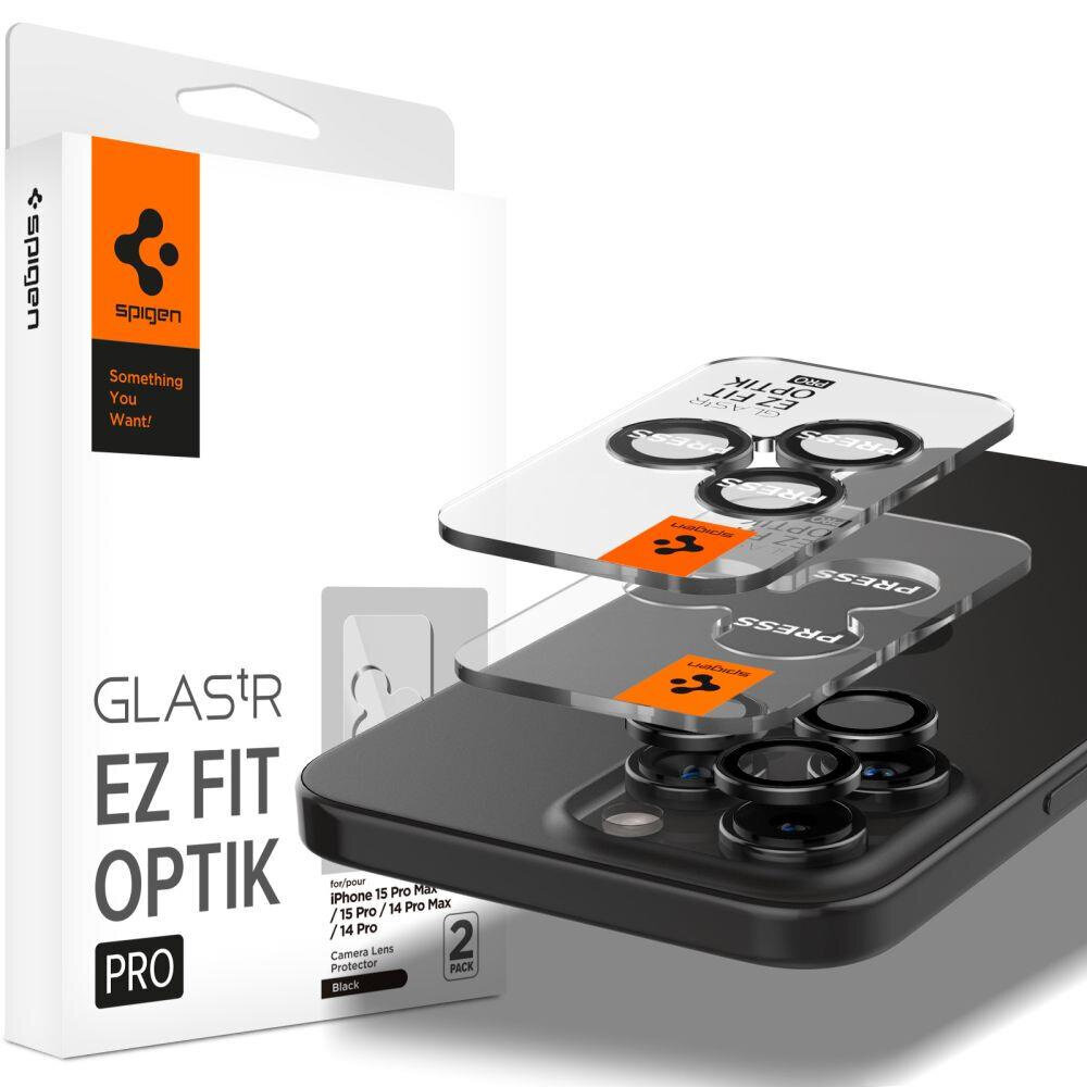 Spigen Glass tR EZ Fit Optik Pro 2 Pack cena un informācija | Ekrāna aizsargstikli | 220.lv