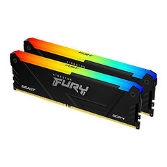 Kingston Fury Beast RGB (KF437C19BB2AK2/16) цена и информация | Оперативная память (RAM) | 220.lv