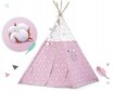 Bērnu telts Nukido, 120 x 120 x 165 cm, rozā cena un informācija | Bērnu rotaļu laukumi, mājiņas | 220.lv