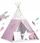 Bērnu telts Nukido, 120 x 120 x 165 cm, rozā цена и информация | Bērnu rotaļu laukumi, mājiņas | 220.lv