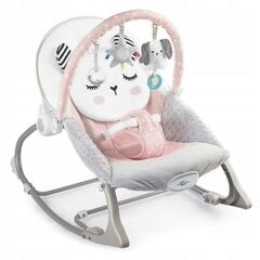 Šūpuļkrēsls ar vibrāciju mazuļiem Nukido, grey/pink cena un informācija | Bērnu šūpuļkrēsliņi | 220.lv