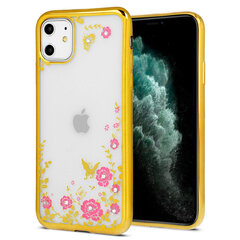 Задний чехол Diamond Flower Back Case для Iphone 11 Pro, розовое золото цена и информация | Чехлы для телефонов | 220.lv