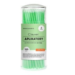 Mikro aplikatori skropstām, 2 mm, 100 gab. цена и информация | Кисти для макияжа, спонжи | 220.lv