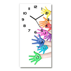 Sienas pulkstenis Krāsotas rokas cena un informācija | Pulksteņi | 220.lv