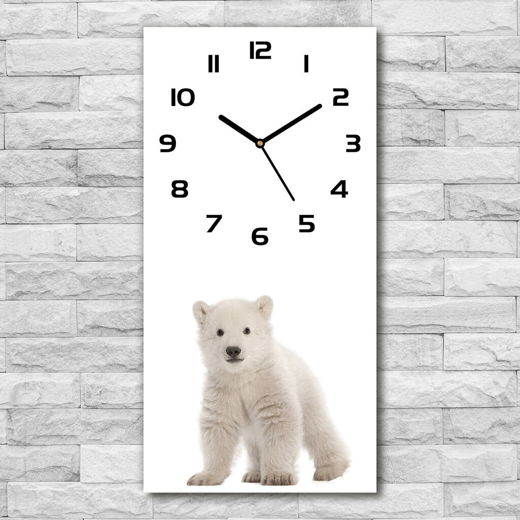 Sienas pulkstenis Ledus lācis cena un informācija | Pulksteņi | 220.lv