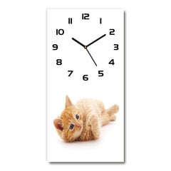 Sienas pulkstenis Mazais sarkanais kaķis cena un informācija | Pulksteņi | 220.lv