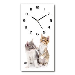 Sienas pulkstenis Divi mazi kaķi цена и информация | Часы | 220.lv