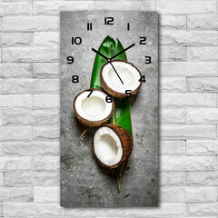 Sienas pulkstenis Kokosrieksts uz lapas cena un informācija | Pulksteņi | 220.lv
