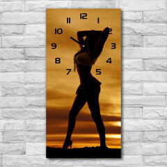Sienas pulkstenis Sievietes siluets cena un informācija | Pulksteņi | 220.lv