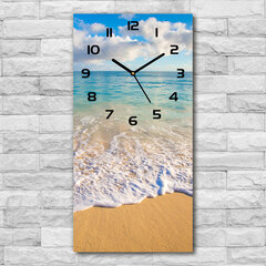 Настенные часы, Тропический пляж, 40x118см цена и информация | Часы | 220.lv