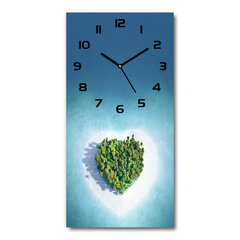 Sienas pulkstenis Pludmales sirds formā cena un informācija | Pulksteņi | 220.lv
