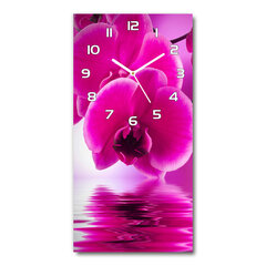 Sienas pulkstenis Rozā orhideja цена и информация | Часы | 220.lv