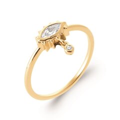 Кольцо с золотым покрытием 750° Mon tresor, 17 цена и информация | Кольца | 220.lv
