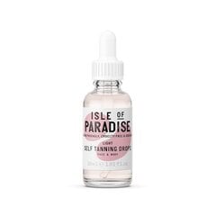 Pašiedeguma līdzeklis Isle Of Paradise Light Self Tanning Drops, 30 ml cena un informācija | Paštonējošie līdzekļi | 220.lv