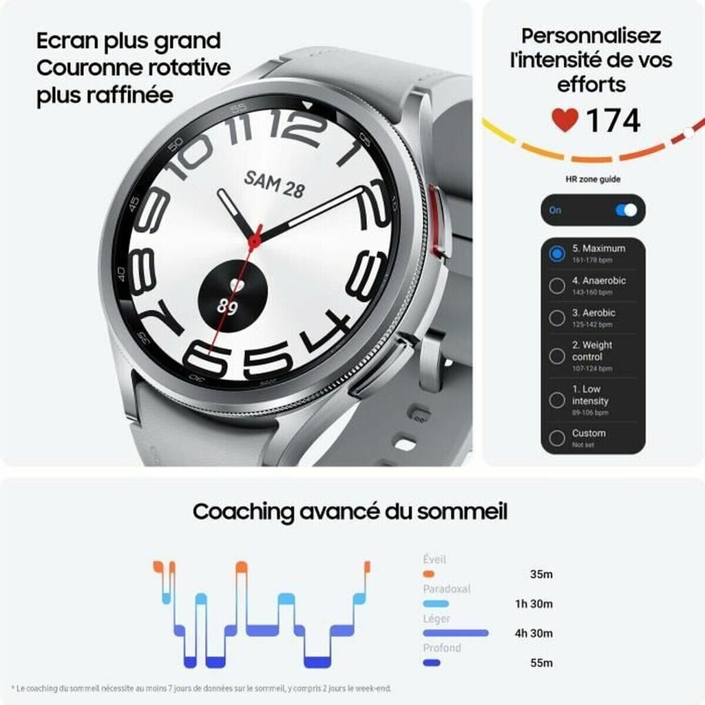 Samsung Galaxy Watch6 Classic 47 mm Viedpulkstenis cena un informācija | Viedpulksteņi (smartwatch) | 220.lv