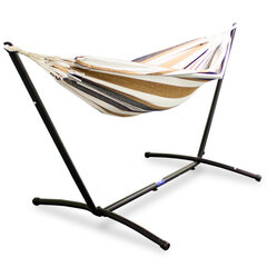 Šūpuļtīkls uz rāmja, ērts atpūtas krēsls 120 kg, āra dārzkopībai, izturīgs pret laikapstākļiem цена и информация | Гамаки | 220.lv
