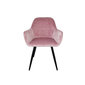 2 modernā stila rozā velūra krēslu komplekts цена и информация | Virtuves un ēdamistabas krēsli | 220.lv