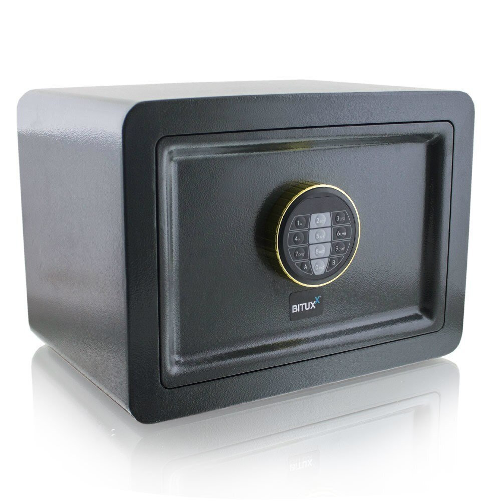 Elektroniskais mājas seifs, tumši pelēks цена и информация | Seifi | 220.lv