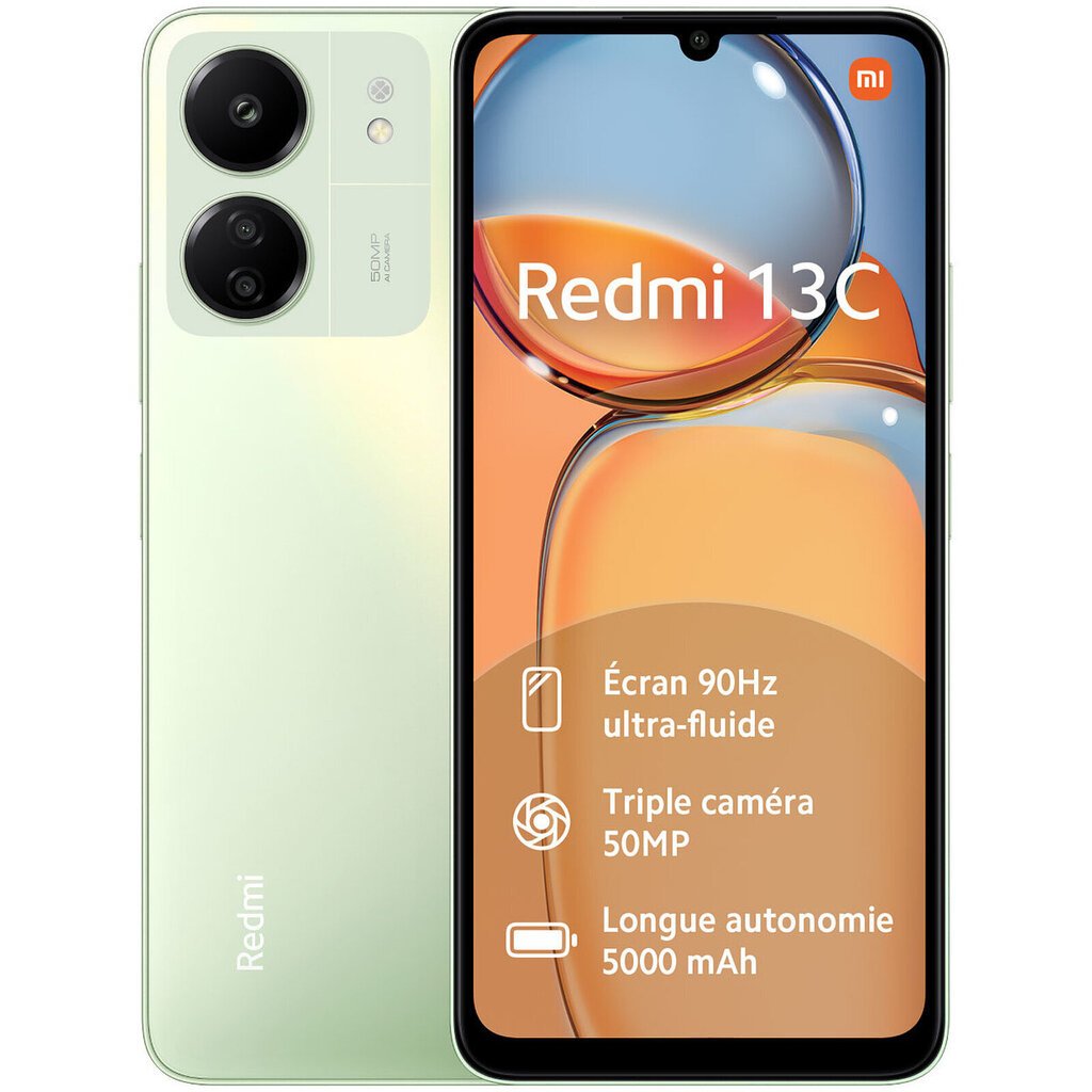 Телефон Xiaomi Redmi 13C 8/256 ГБ Clover Green цена | 220.lv