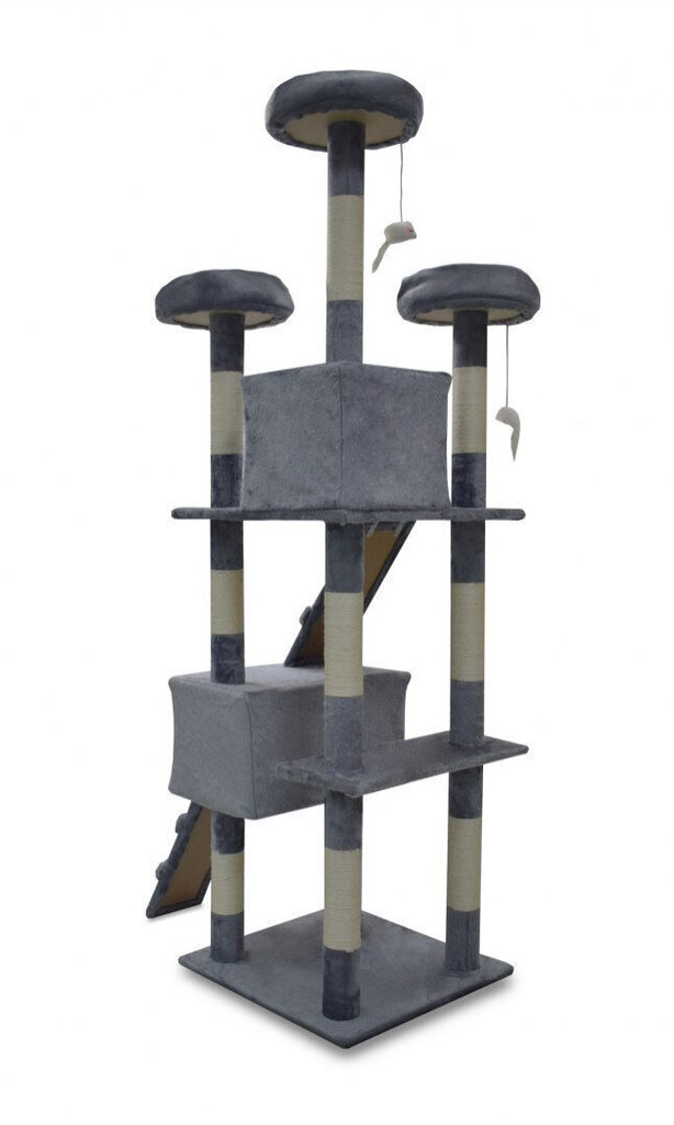 Liels kaķu skrāpēšanas tornis 170 cm cena un informācija | Kaķu mājas, nagu asināmie | 220.lv