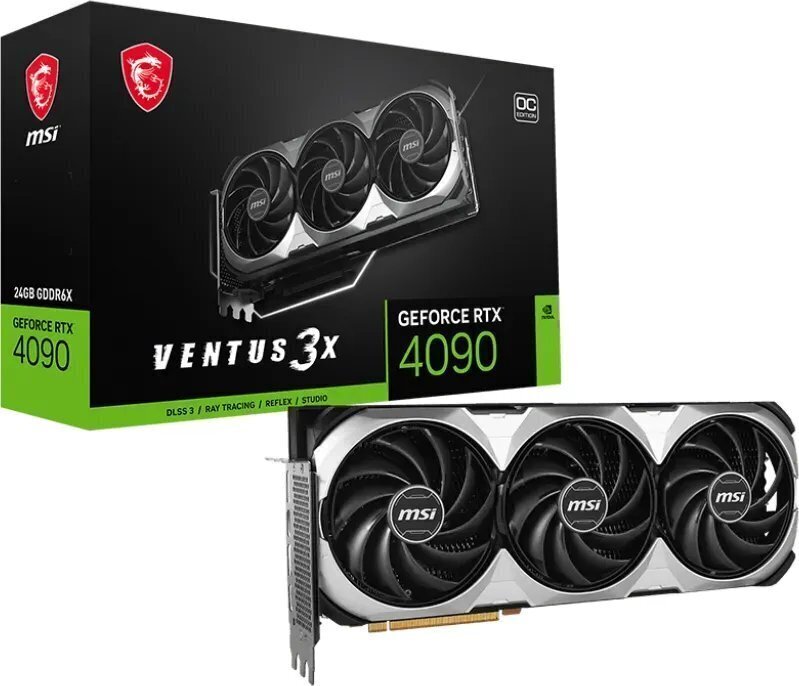 MSI GeForce RTX 4090 Ventus 3X E 24G OC cena un informācija | Videokartes (GPU) | 220.lv