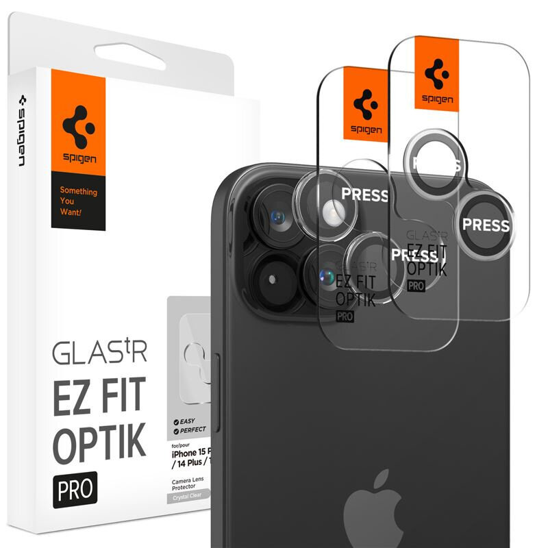 Spigen Glas.tR EZ Fit Optik Pro Camera Cover cena un informācija | Ekrāna aizsargstikli | 220.lv
