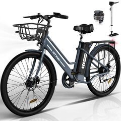 Elektriskais velosipēds Hitway BK8S, 26", zils cena un informācija | Elektrovelosipēdi | 220.lv