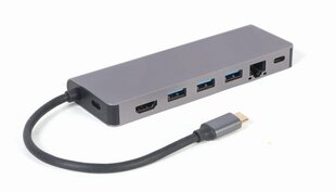 Gembird A-CM-COMBO5-05 USB-C цена и информация | Адаптеры и USB разветвители | 220.lv