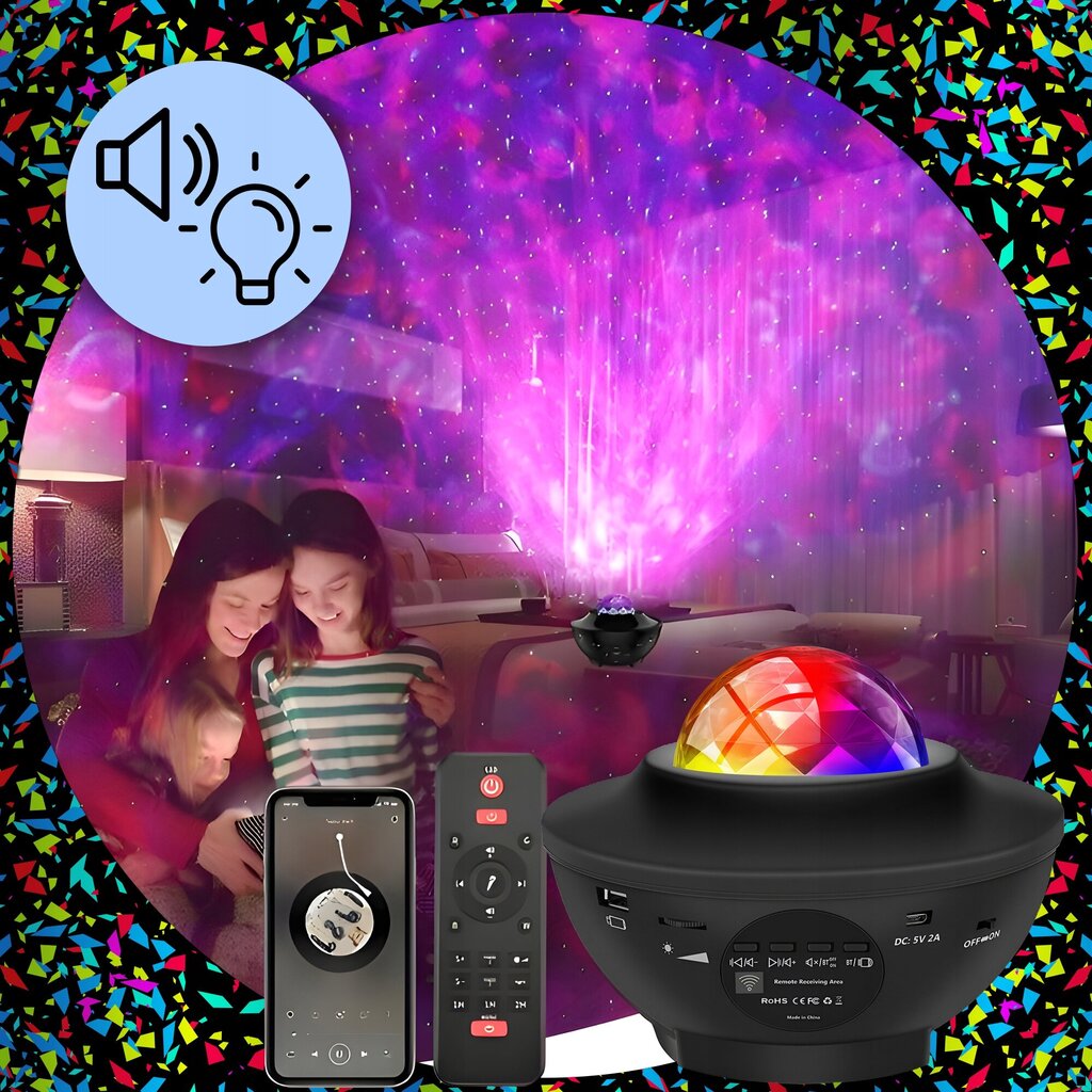 Nakts gaismas projektors bērniem cena un informācija | Svētku dekorācijas | 220.lv