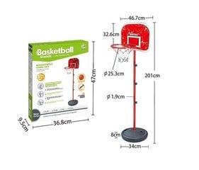 Bērnu basketbola grozs ar statīvu 3566, 46,7x32,6 cm цена и информация | Баскетбольные щиты | 220.lv