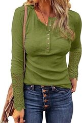 Блузка женская Jywm, зеленая цена и информация | Женские блузки, рубашки | 220.lv
