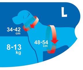 Siksna gaisa komfortu L marine cena un informācija | Apkakles, siksnas suņiem | 220.lv