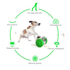 2in1 mājdzīvnieku interaktīvā rotaļlieta un barības dozators LIVMAN H-43 цена и информация | Игрушки для собак | 220.lv