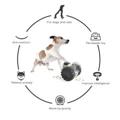 2in1 mājdzīvnieku interaktīvā rotaļlieta un barības dozators LIVMAN H-43 цена и информация | Игрушки для собак | 220.lv