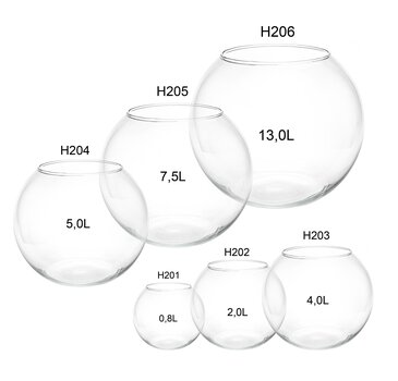 Stikla lode 5.0l Happet цена и информация | Аквариумы и оборудование | 220.lv