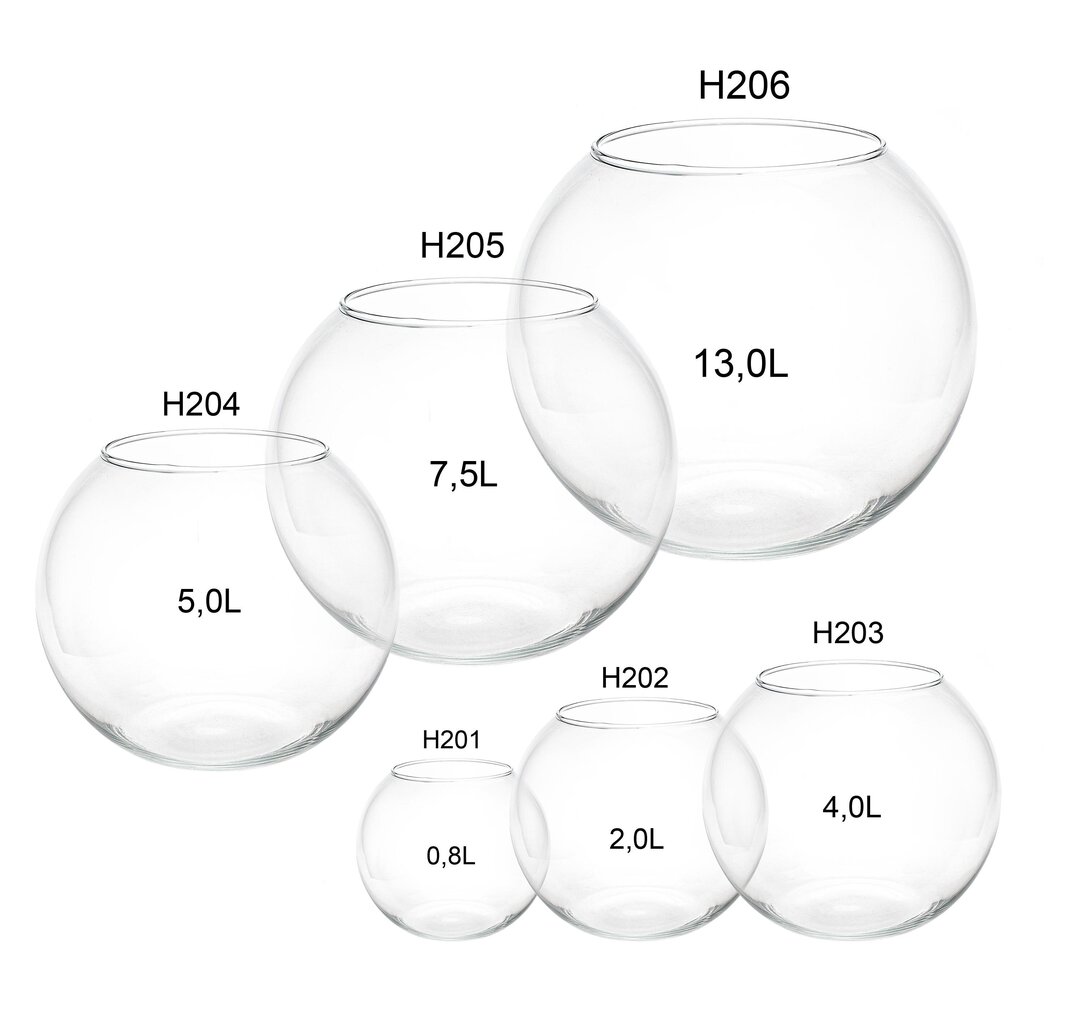 Stikla lode 5.0l Happet цена и информация | Akvāriji un aprīkojums | 220.lv