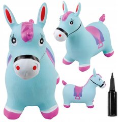 Lekājamā rotaļlieta zirgs, 58 cm, zila cena un informācija | Rotaļlietas zīdaiņiem | 220.lv