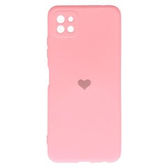 Силиконовый чехол Vennus Heart для Samsung Galaxy A22 5G дизайн 1, розовый цена и информация | Чехлы для телефонов | 220.lv
